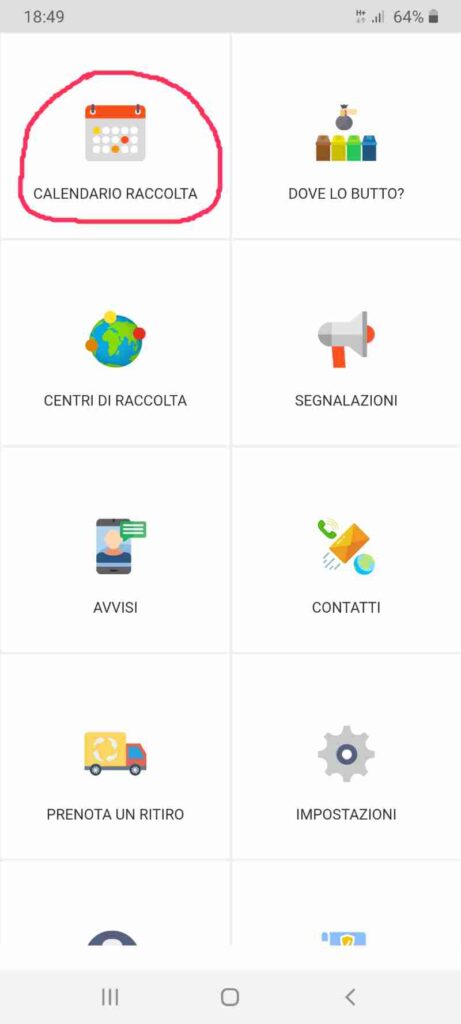 Screen dell'app DifferenziaMOci 